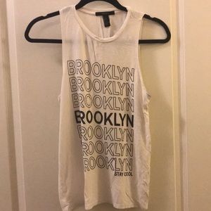 Graphic brooklyn muscle tank